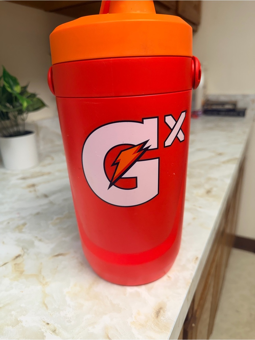 Gx Kids Water Bottle in Red with Orange Lid - Sport Sip